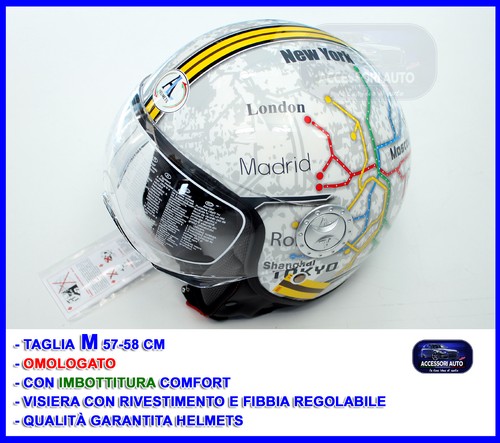 Casco jet moto scooter - casco,