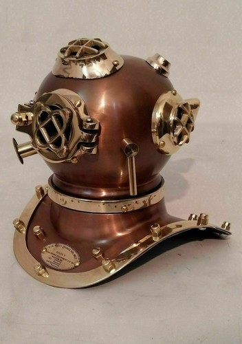 Casco sub antico ottone - da,