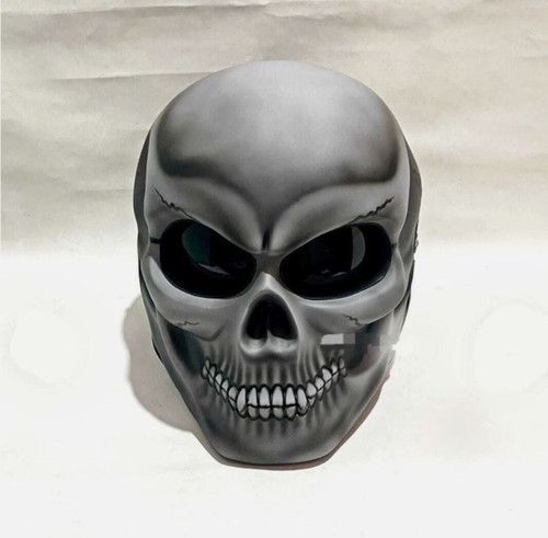 Casco moto stile - bobber, grigio